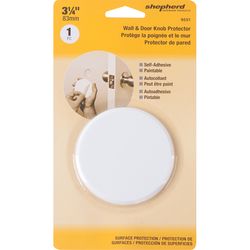 Shepherd Hardware 3.25 in. W X 3.25 in. L Rubber Matte White Wall Protector Mounts to wall 3.25 in.