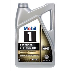 Mobil 1 Extended Peformance 5W-20 Gasoline Synthetic Motor Oil 5 qt