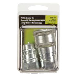 Apache Steel 3/8 in. D X 3/8 in. D Hydraulic Coupler 1