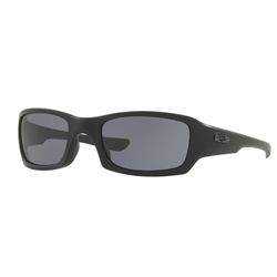 Oakley Standard Issue Fives Squared Sunglasses Unisex Matte Black Frame Gray Lens