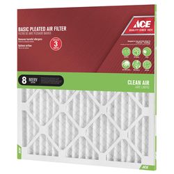Ace 20 in. W X 20 in. H X 1 in. Synthetic 8 MERV Pleated Air Filter 1 pk