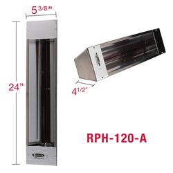 TPI Corporation Electric Radiant Infrared Heater 5120 BTU