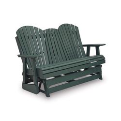 Signature Design by Ashley Hyland Wave Green HDPE Frame Contemporary Glider Loveseat