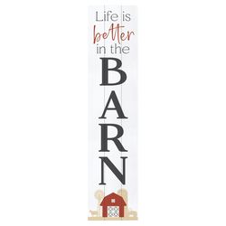 P Graham Dunn Multicolored Wood 47 in. H X 10.5 in. L X 0.75 in. W Life is Better in the Barn Porch