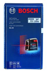 Bosch 2 beam Self Leveling Cross-Line Laser 30 ft. 4 pc