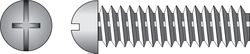 HILLMAN No. 1/4-20 Ga. X 3-1/2 in. L Combination Round Head Zinc-Plated Steel Machine Screws 100 pk