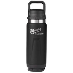 Milwaukee Packout 24 oz Black BPA Free Bottle with Chug Cap