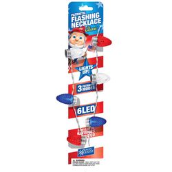 Magic Seasons Patriotic Flashing Necklace 1 pc