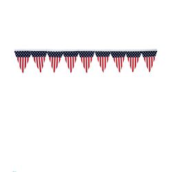 Impact Innovations Patriotic Flocked Pennant Plastic 1 pk