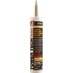 Tower Sealants Tower Tech 2 Aluminum Gray Acrylic Urethane Window and Door Sealant 10.1 oz