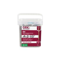GRK Fasteners No. 9 X 2-1/2 in. L Star Climatek W-Cut Multi-Purpose Screws 575 pk