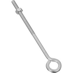 National Hardware WeatherGuard 1/4 in. X 6 in. L Zinc-Plated Steel Eyebolt Nut Included