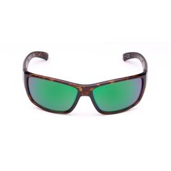 Flying Fisherman Matecumbe Sunglasses Unisex Tortoise Frame Amber Green Mirror Lens Polarized