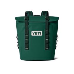 YETI Hopper M12 Black Forest Green 12 qt Backpack Cooler