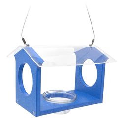 Songbird Essentials Bluebirds Plastic Canteen Mealworm Bird Feeder