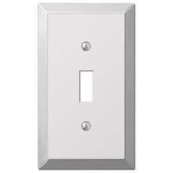 Amerelle Century Polished Chrome 1 gang Stamped Steel Toggle Wall Plate 1 pk