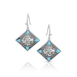Montana Silversmiths Women's Bluebell Charm TQ Earrings