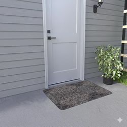 Southern Oaks Floor Protection 2 ft. W X 3 ft. L Vinyl Gray