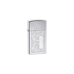 Zippo Silver Slim Venetian Lighter 1 pk
