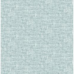 NuWallpaper 20.5 in. W X 216 in. L Aqua Poplin Peel and Stick Wall Decal