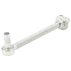National Hardware 10 in. L Zinc-Plated Silver Steel Bolt Hook 1 pk