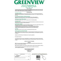 GreenView Fruits/Vegetables 12-12-12 Starter Fertilizer 33 lb