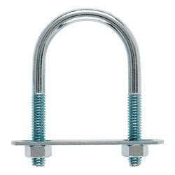 Hampton 5/16 in. X 1-3/4 in. W X 3 in. L Coarse Zinc-Plated Steel U-Bolt