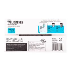 Ace 13 gal No Scent Tall Kitchen Bags Drawstring 90 pk
