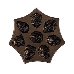 Nordic Ware 14 in. W X 14 in. L Monster Mask Cakelet Pan Bronze