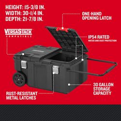 CRAFTSMAN Versastack 30 in. Rolling Tool Chest Black/Red