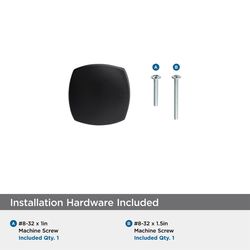 Amerock Stature Allison Square Cabinet Knob 1-1/4 in. D 1-1/4 in. Matte 1 pk