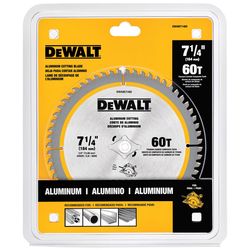 DEWALT 7-1/4 in. D X 5/8 in. Titanium/Carbide Circular Saw Blade 60 teeth 1 pk