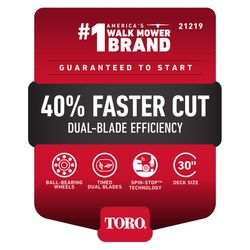 Toro TimeMaster 21219 30 in. 223 cc Gas Self-Propelled Lawn Mower