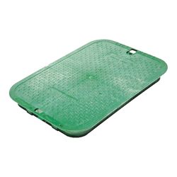 NDS 21-1/2 in. W X 14.9 in. D X 2 in. H Rectangular Valve Box Cover Green