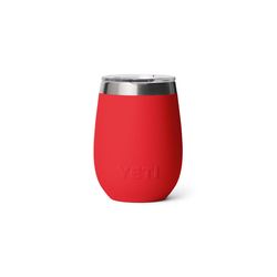 YETI Rambler 10 oz Rescue Red BPA Free Ceramic Lined Wine Tumbler with MagSlider Lid