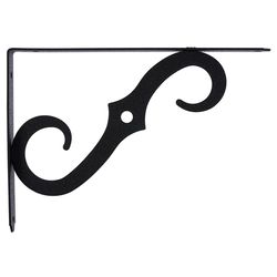 Hampton Black Steel Shelf Support 12 Ga. 10 in. L 100 lb