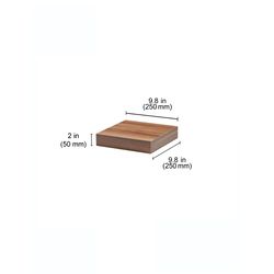 Dolle Big Boy 2 in. H X 9.8 in. W X 9.8 in. D Walnut Wood Floating Shelf