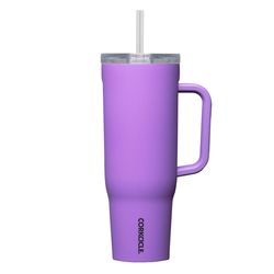 Corkcicle Cruiser 40 oz Varsity Purple BPA Free Insulated Straw Tumbler