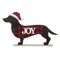 Glitzhome Multicolored Dachshund Porch Sign 15.55 in.