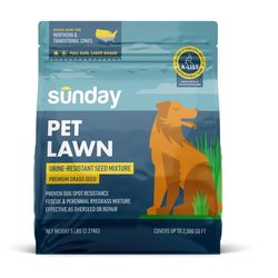 Sunday All Grasses Full Sun/Light Shade Pet/Dog Spot Grass Repair Seed 5 lb