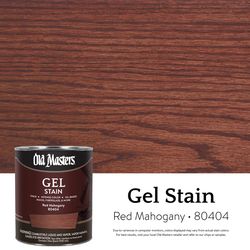 Old Masters Semi-Transparent Red Mahogany Oil-Based Alkyd Gel Stain 1 qt