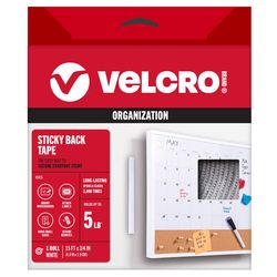 VELCRO Brand Sticky Back Large Nylon Hook and Loop Fastener 180 in. L 1 pk