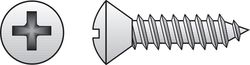 Hillman No. 8 Ga. X 2 in. L Phillips Oval Head Sheet Metal Screws 100 pk