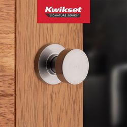 Kwikset Pismo Signature Series Contemporary Satin Nickel Passage Knob