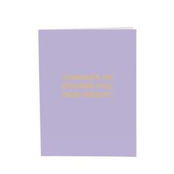 Chive Congrats on Ditching That Dead Weight! Blank Greeting Card