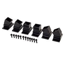 Fortress Building Products Athens 1 in. H X 1 in. W X 1  L Black Aluminum Swivel Bracket