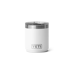 YETI Rambler 10 oz White BPA Free Ceramic Lined Stackable Lowball Tumbler with MagSlider Lid