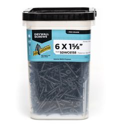 Big Timber No. 6 Sizes X 1-5/8 in. L Phillips Coarse Drywall Screws 5 lb 1144 pk