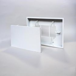 Fittes Aria Vent 10 in. H X 14 in. W Satin White ABS Plastic Vent Cover