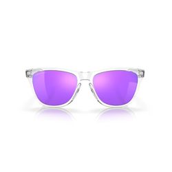 Oakley Frogskins Sunglasses Unisex Clear Frame Violet Lens